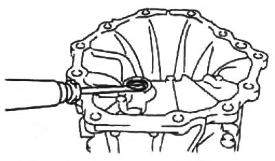 При помощи шлицевой отвертки извлеките сальник.