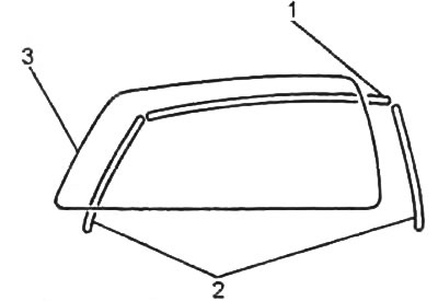 1 - верхний молдинг,