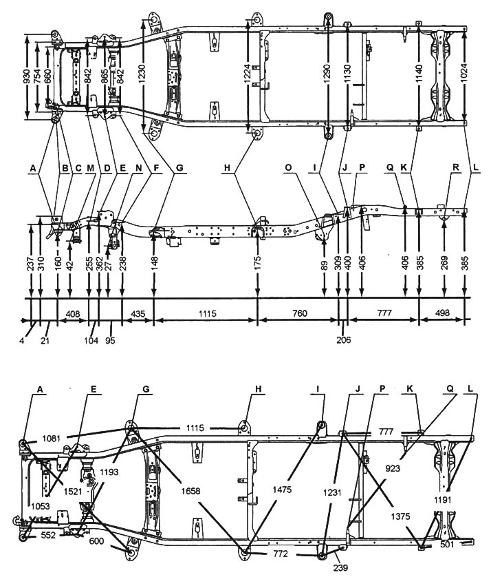 Рама автомобиля.