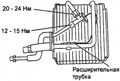 3. Установите расширительную трубку, как показано на рисунке.