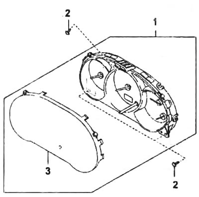 Разборка и сборка комбинации приборов.