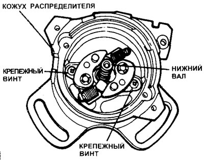 11.22. Нижний вал прикреплен двумя винтами (4-х цилиндровые модели без турбонаддува)