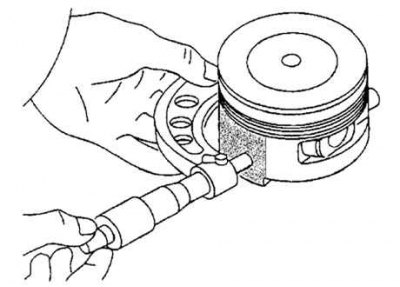 Fig. 2.162. Measuring the piston diameter