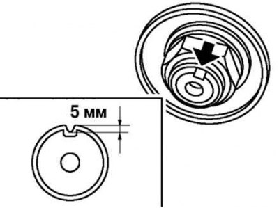 Fig. 3.123. Installing a new lock nut