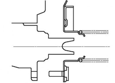Fig. 6.26. Diagram of correct installation of the master cylinder on the brake booster