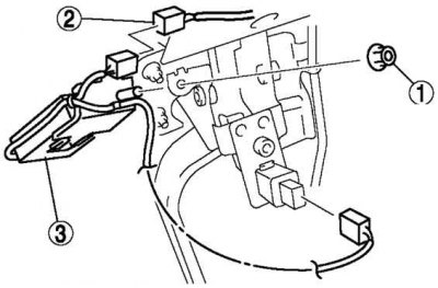 Figura. 7,90. Scoaterea filtrului de zgomot: 1 – nuca; 2 – conector; 3 – filtru de suprimare a…